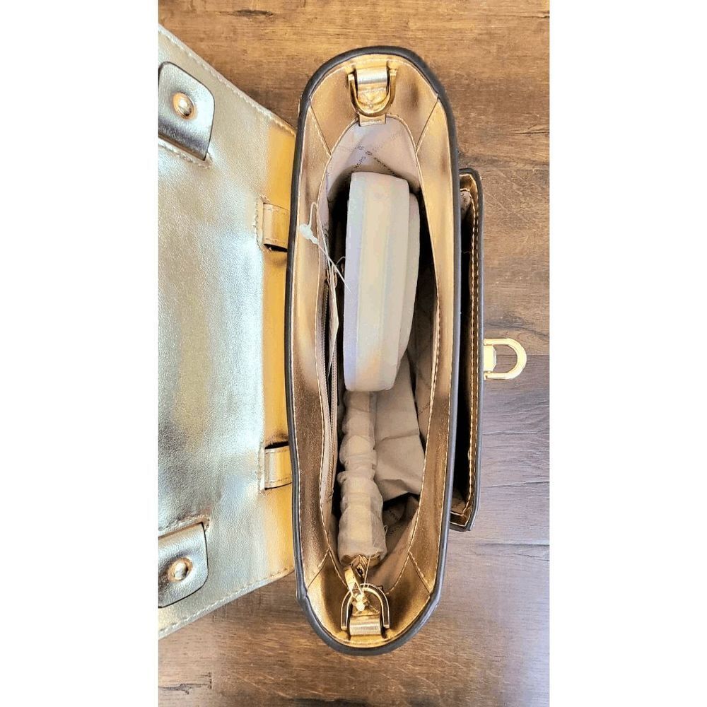 Michael Kors Manhattan Medium Satchel bag pale gold - Picture 5 of 10